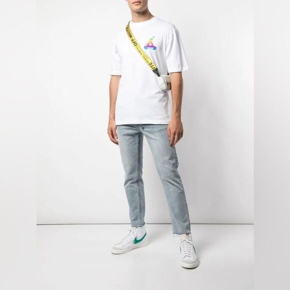 Palace Men's Tri-Ferg T-Shirt Crewneck Short Sleeve White Size X Large - Picture 1 of 6